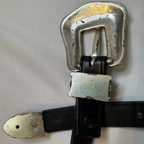 Women's Justin Western Brown Belt Top Grain Cowhide 783BK Flowers - Picture 5 of 6